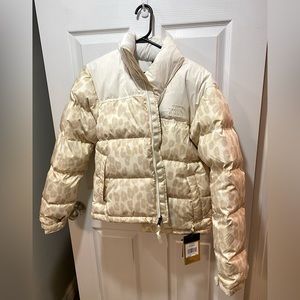 The North Face Women 1996 Printed Retro Nuptse Jacket - Leopard White
